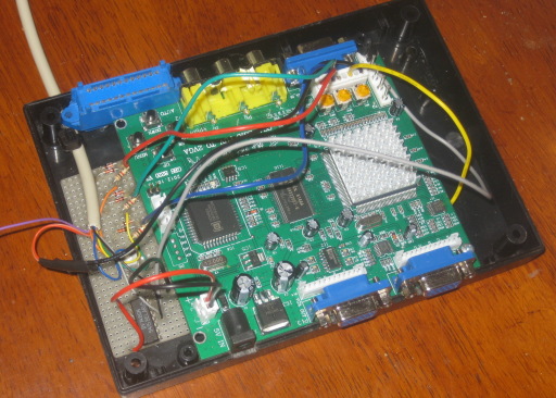 Inside my RGBI to VGA adapter