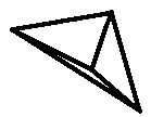 Diagram of an irregular tetrahedron (2 equilateral triangles + 2 